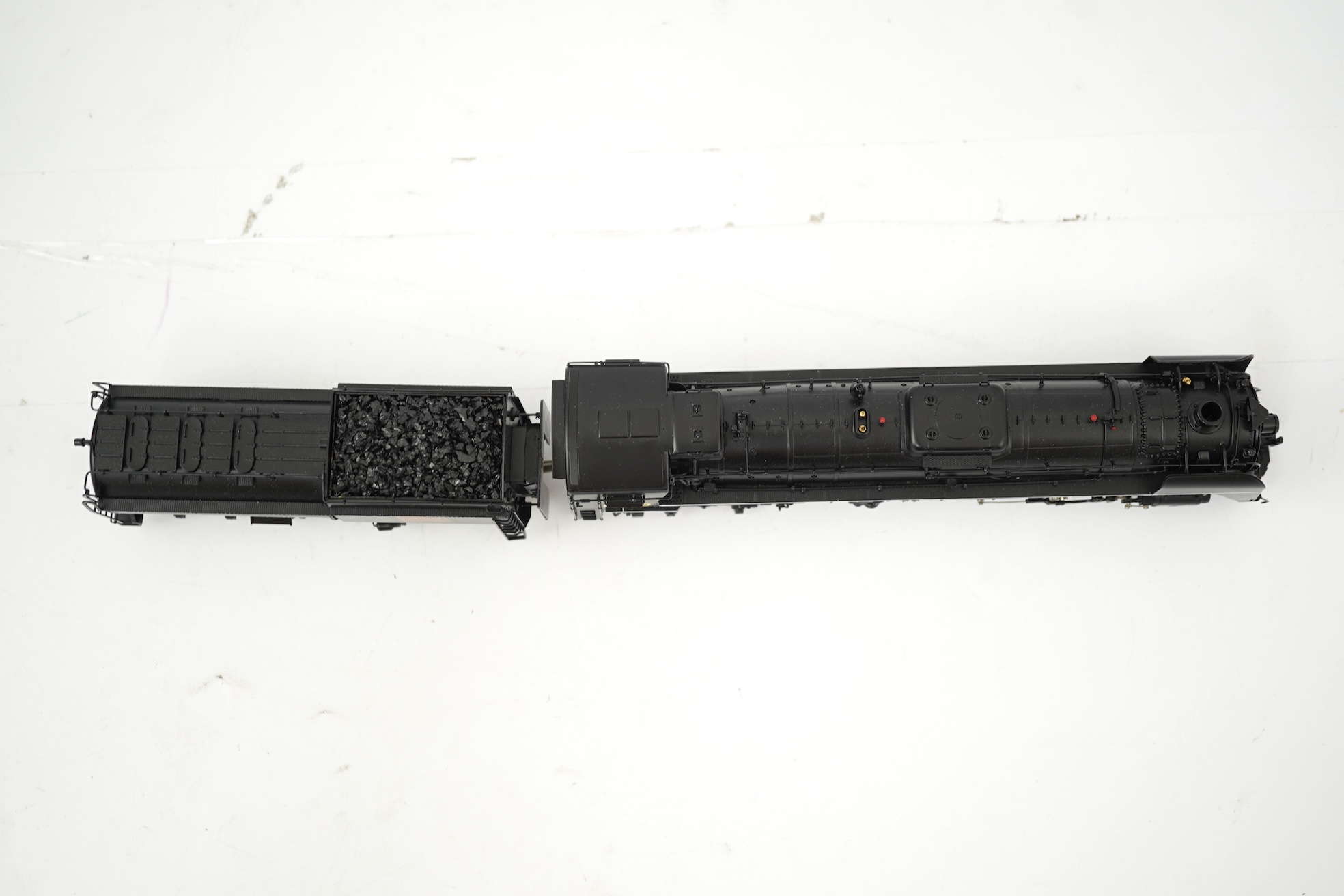 A boxed HO gauge VH Scale Models model of Canadian National Railways U-2-H, 6248, 4-8-4 locomotive with bogie tender, powered for two rail operation.